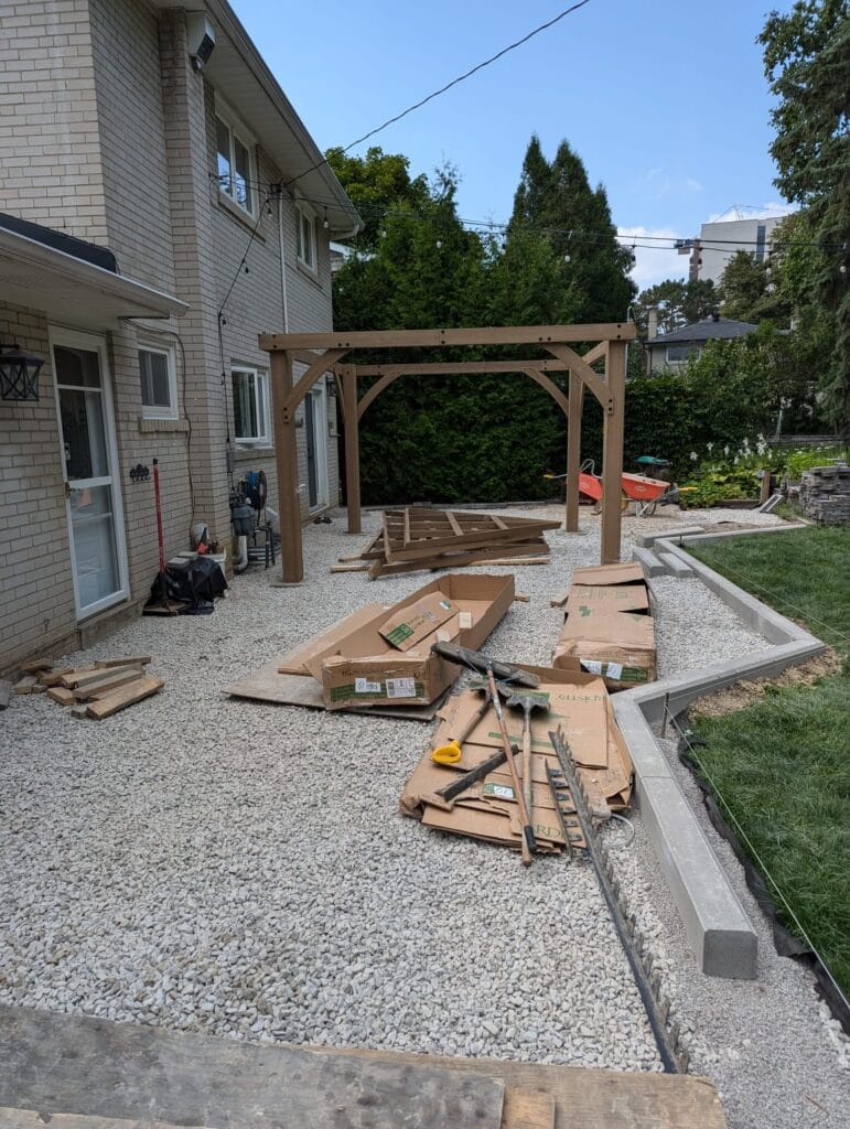 gazebo assembly project