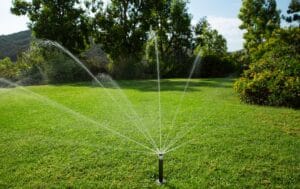 Irrigation system with a rain sensor for water conservation