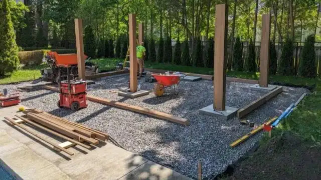 Gazebo Build and Custom Stone Work