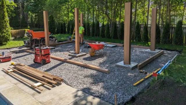 Gazebo Build and Custom Stone Work