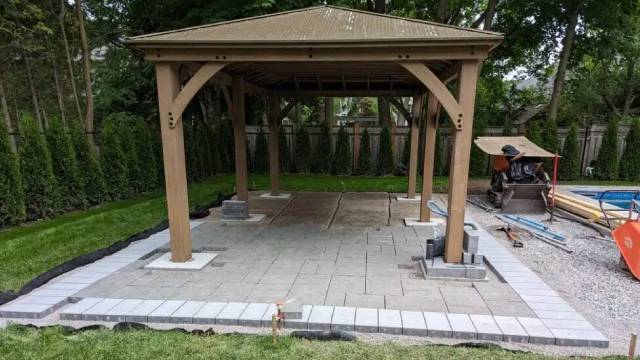 Gazebo Build and Custom Stone Work