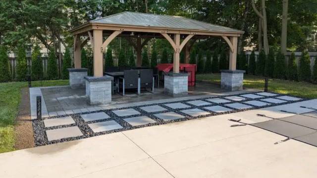 Gazebo Build and Custom Stone Work