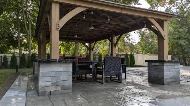 Gazebo Build and Custom Stone Work