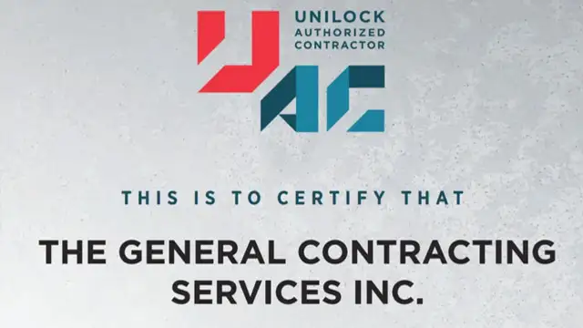 The General Contracting Services Inc Is Your Authorized Unilock Contractor